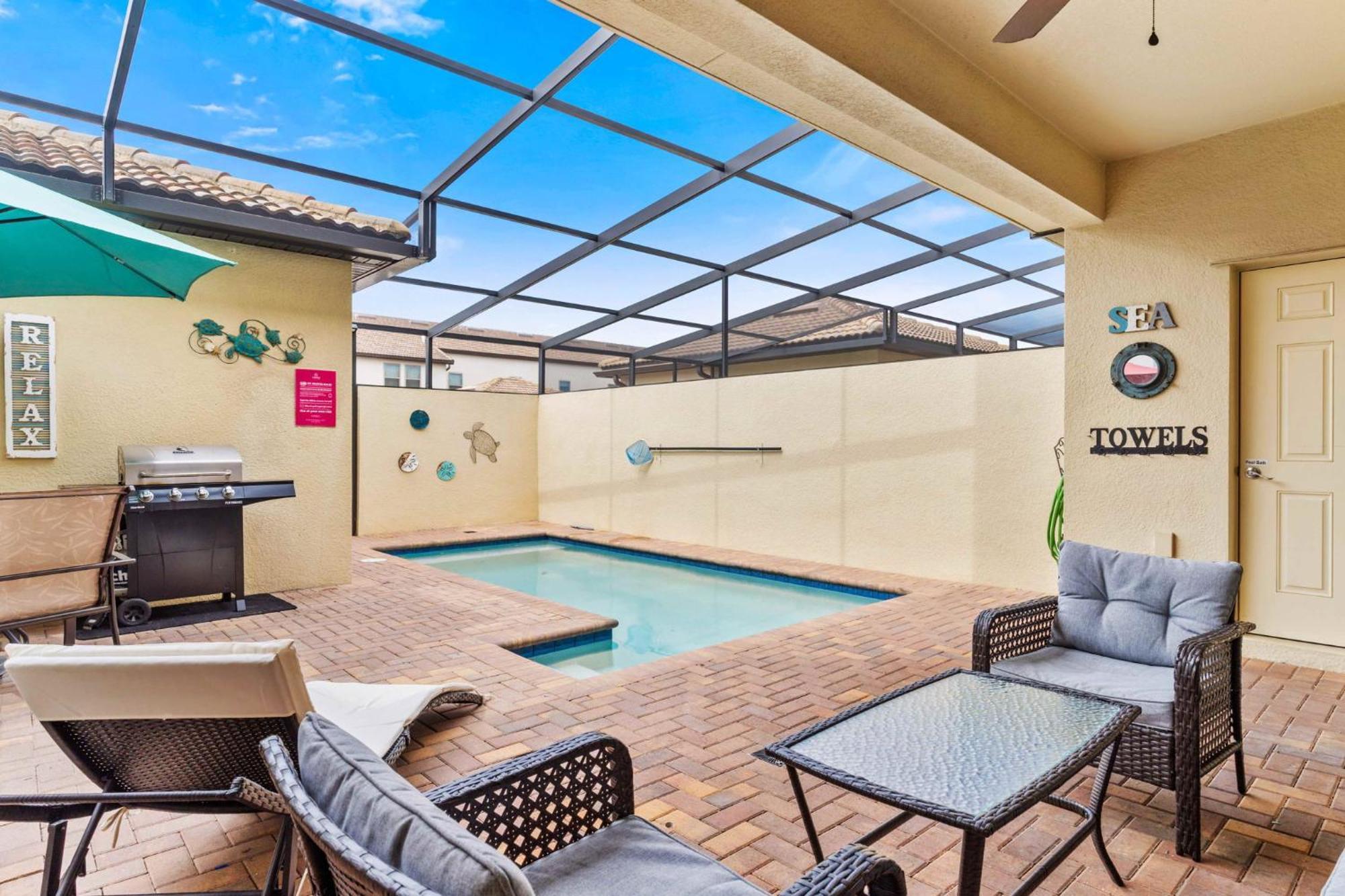 Townhome With Private Pool, Bbq & Free Waterpark Кіссіммі Екстер'єр фото